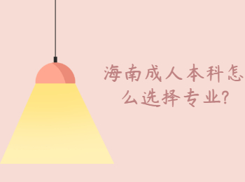 海南成人本科怎么選擇專業