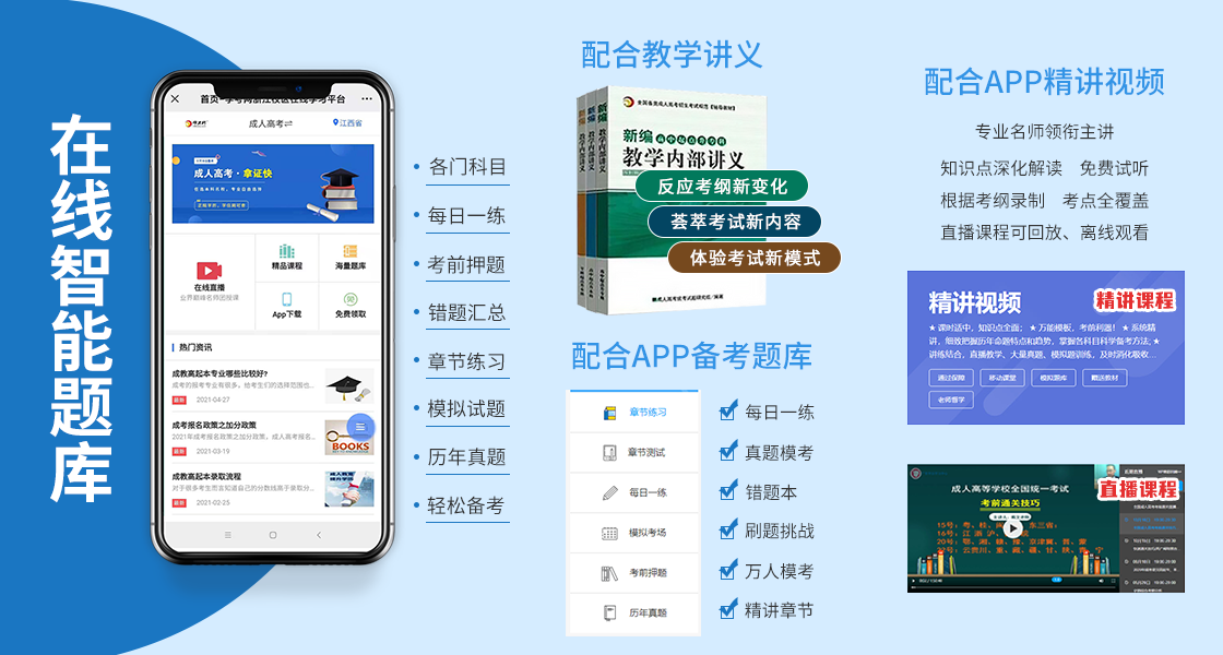 海南成人高考考前復習資料！