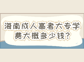海南成人高考大專學費大概多少錢